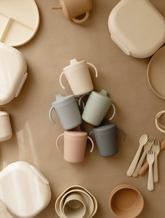 Mushie Trainer Sippy Cup Cloud - Laadlee