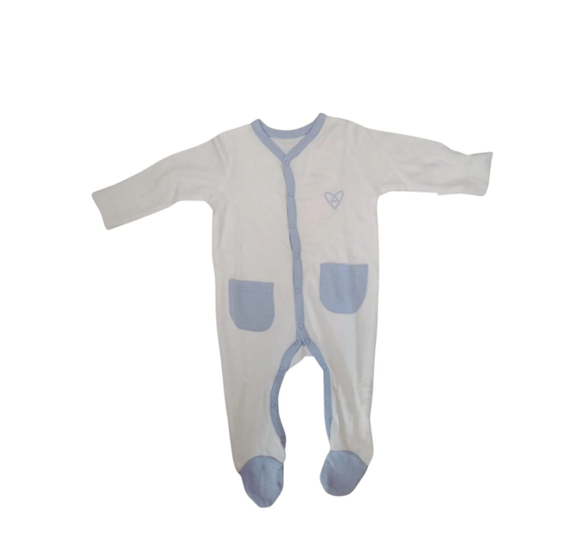 Forever Cute Sleeping Suit - White - Laadlee