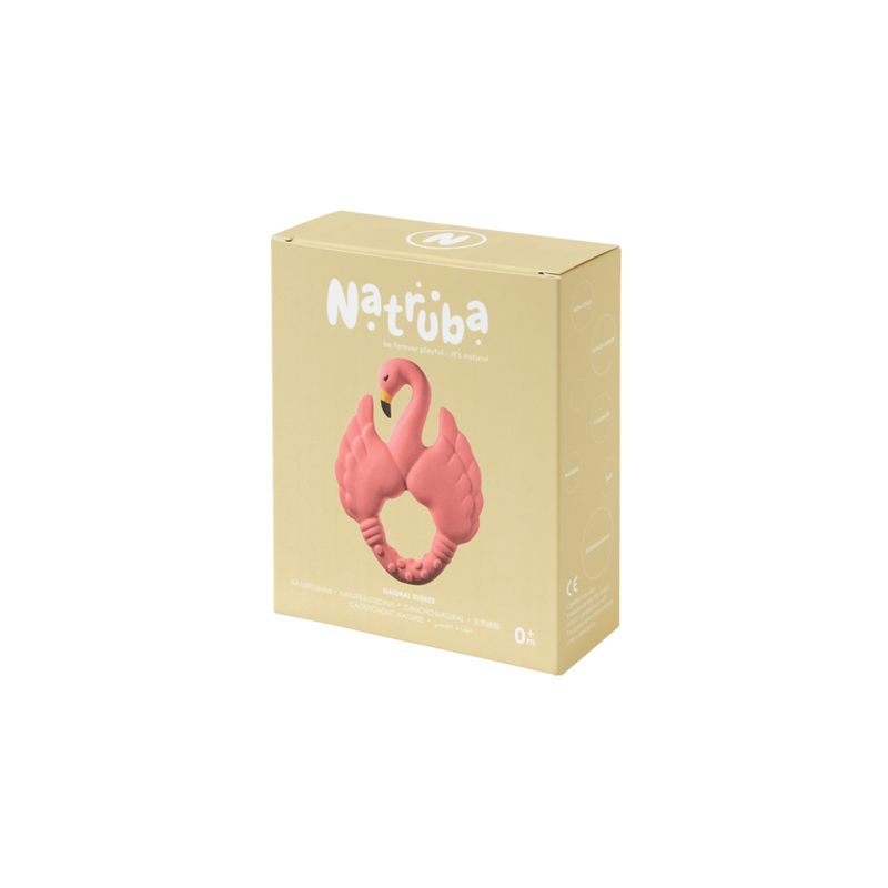 Natruba - Teether Flamingo - Pink - Laadlee