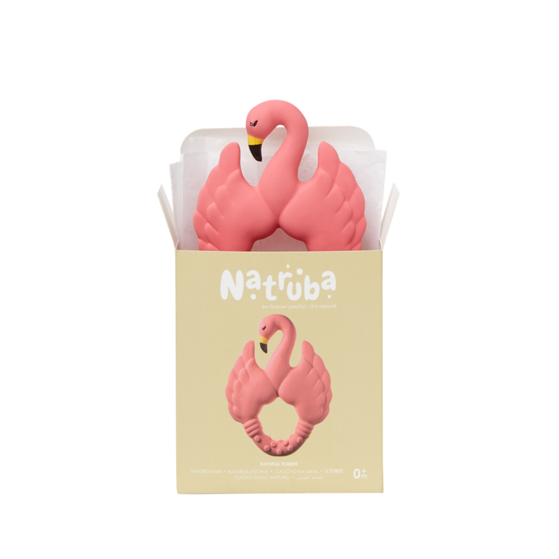 Natruba - Teether Flamingo - Pink - Laadlee