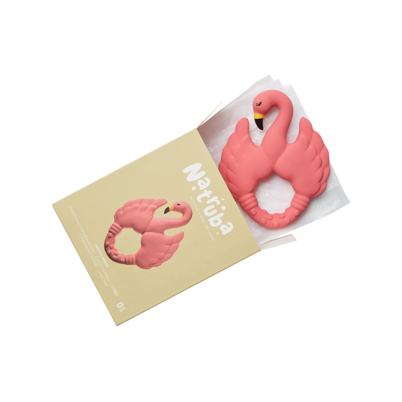 Natruba - Teether Flamingo - Pink - Laadlee