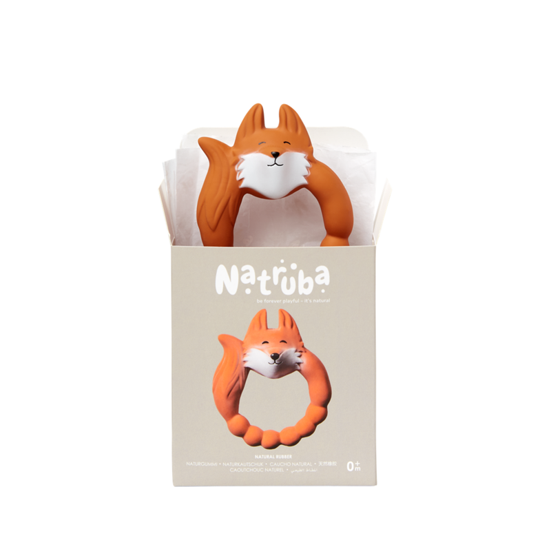 Natruba - Teether Fox - Orange - Laadlee