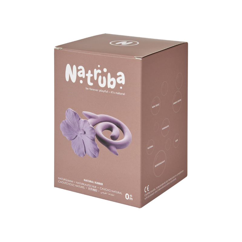Natruba - Teether Hawaii Flower - Purple - Laadlee