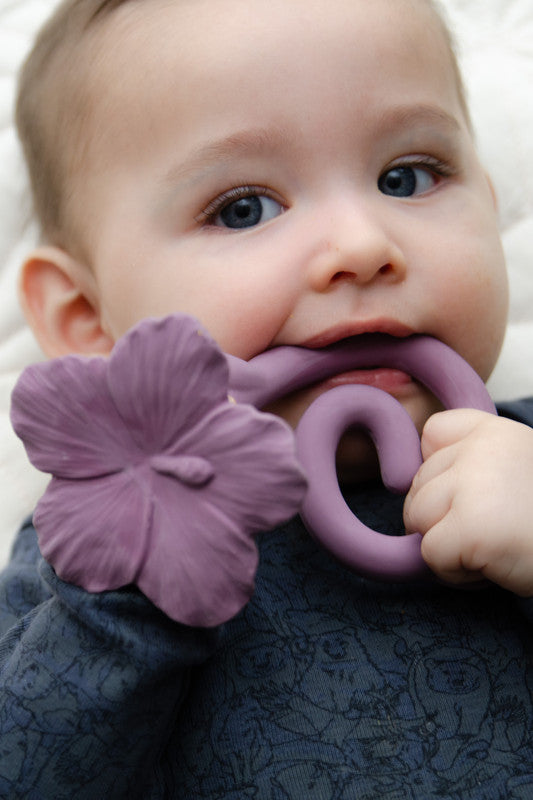 Natruba - Teether Hawaii Flower - Purple - Laadlee