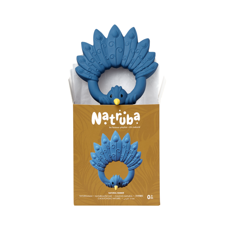 Natruba - Teether Peacock - Blue - Laadlee