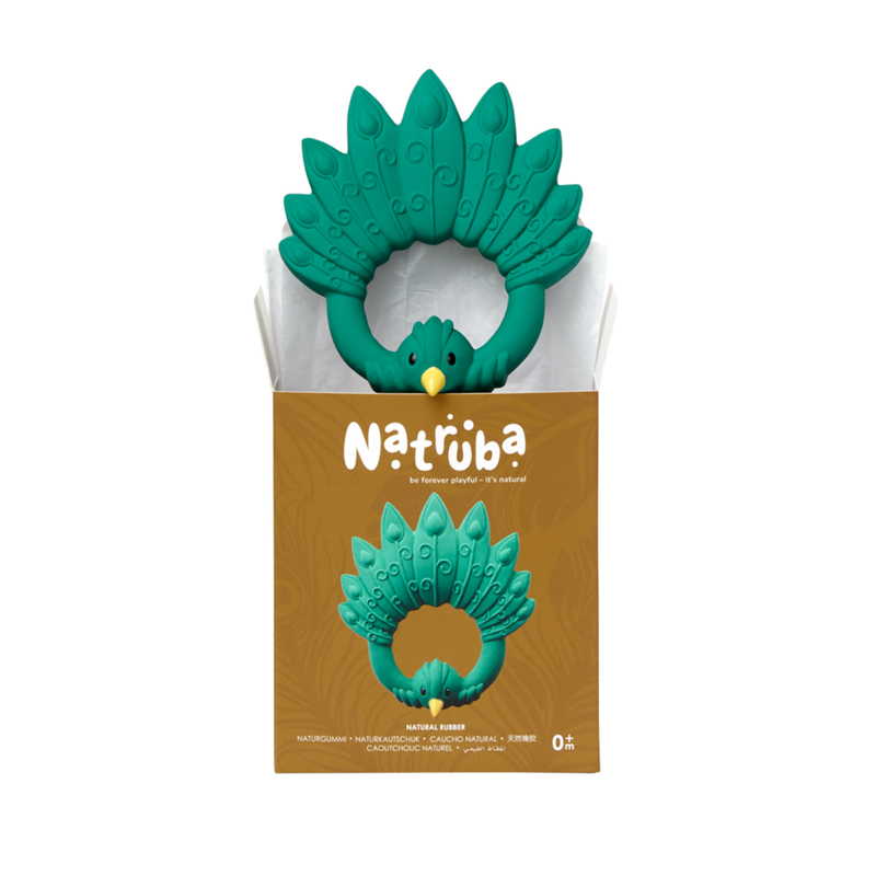 Natruba - Teether Peacock - Green - Laadlee