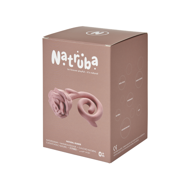 Natruba - Teether Rose - Red - Laadlee