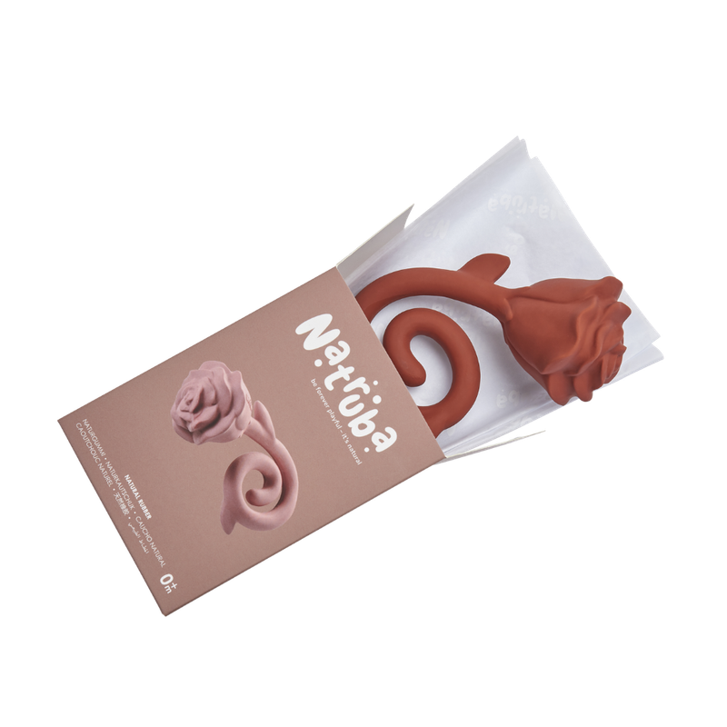 Natruba - Teether Rose - Red - Laadlee