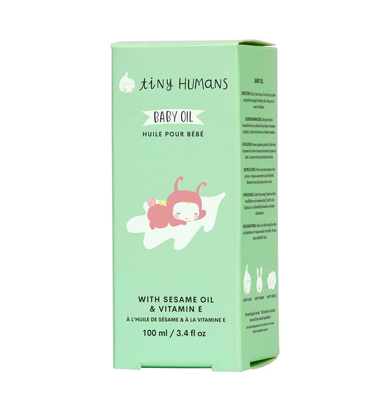 A Little Lovely Company Tiny Human Baby Oil - 100ml - Laadlee