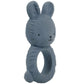 A Little Lovely Company Teething Ring - Bunny Charcoal Blue - Laadlee