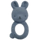 A Little Lovely Company Teething Ring - Bunny Charcoal Blue - Laadlee