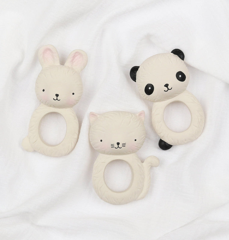 A Little Lovely Company Teething Ring - Bunny - Laadlee