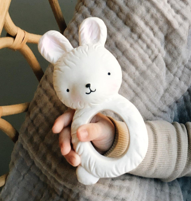 A Little Lovely Company Teething Ring - Bunny - Laadlee