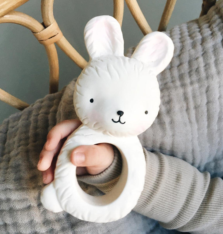 A Little Lovely Company Teething Ring - Bunny - Laadlee