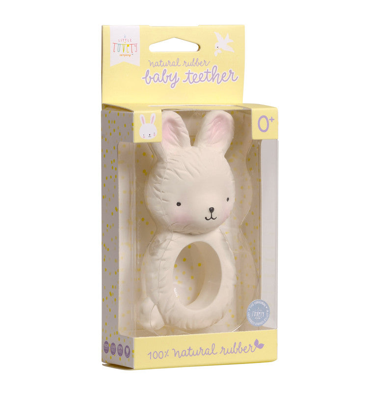 A Little Lovely Company Teething Ring - Bunny - Laadlee