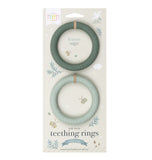 A Little Lovely Company Silicone Teether Leaves - Sage - Laadlee