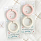 A Little Lovely Company Silicone Teether Leaves - Strawberry Cream - Laadlee
