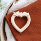 A Little Lovely Company Teething Ring - Sweet Heart Cream - Laadlee