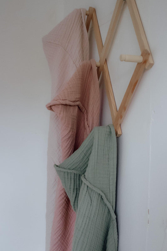 Natruba - Baby Hooded Bath Towel - Green - Laadlee