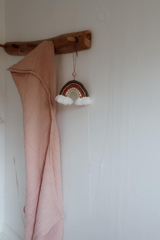 Natruba - Baby Hooded Bath Towel - Powder - Laadlee