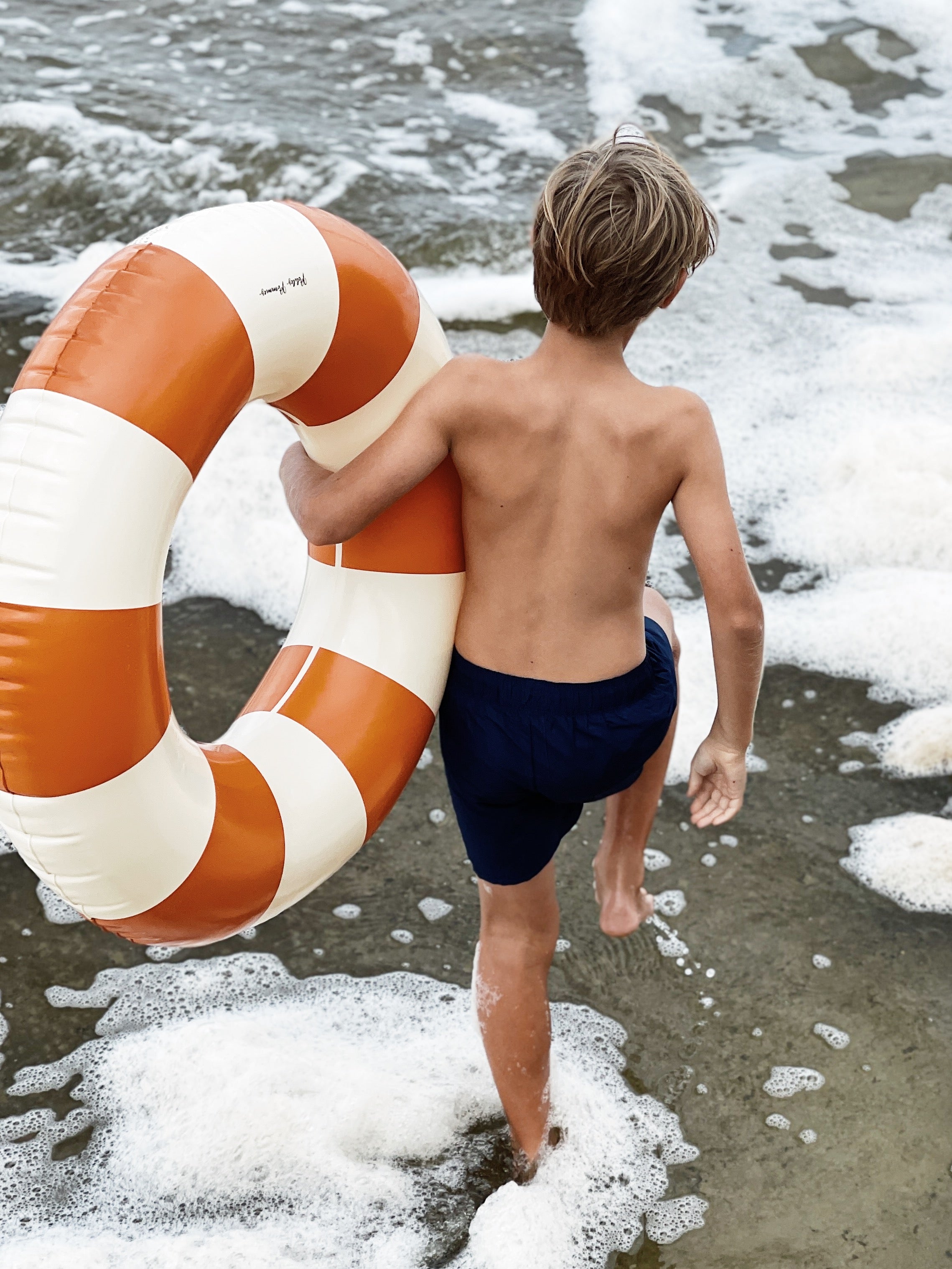 Petites Pommes 60cm Anna Swim Ring Tangerine - Laadlee