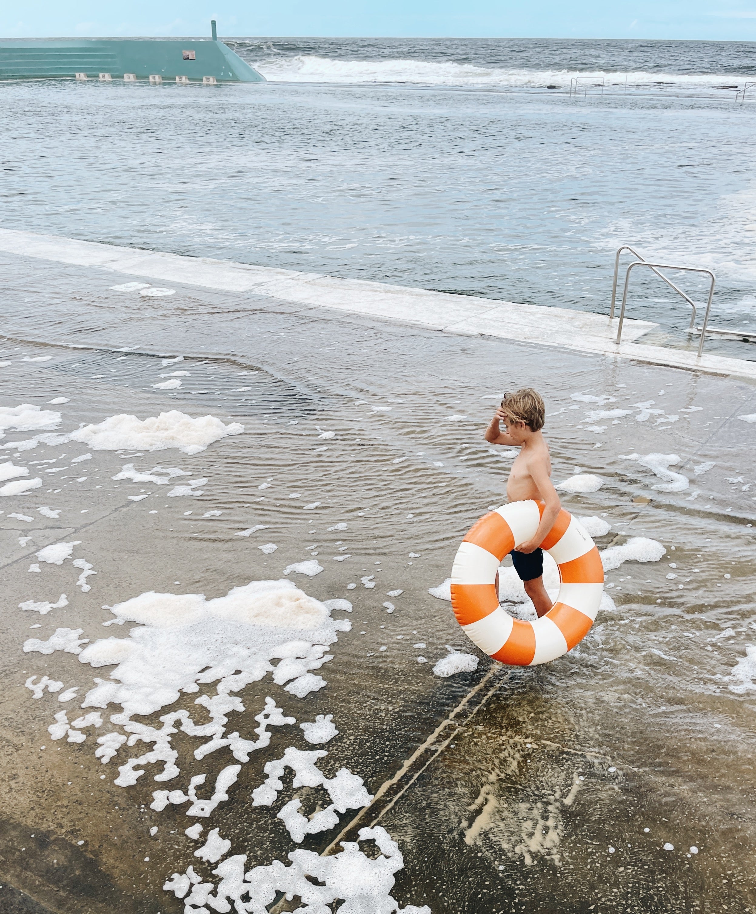 Petites Pommes 60cm Anna Swim Ring Tangerine - Laadlee