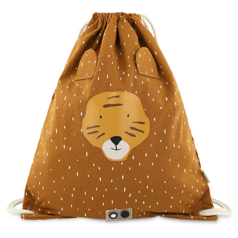 Trixie Drawstring Bag - Mr. Tiger - Laadlee