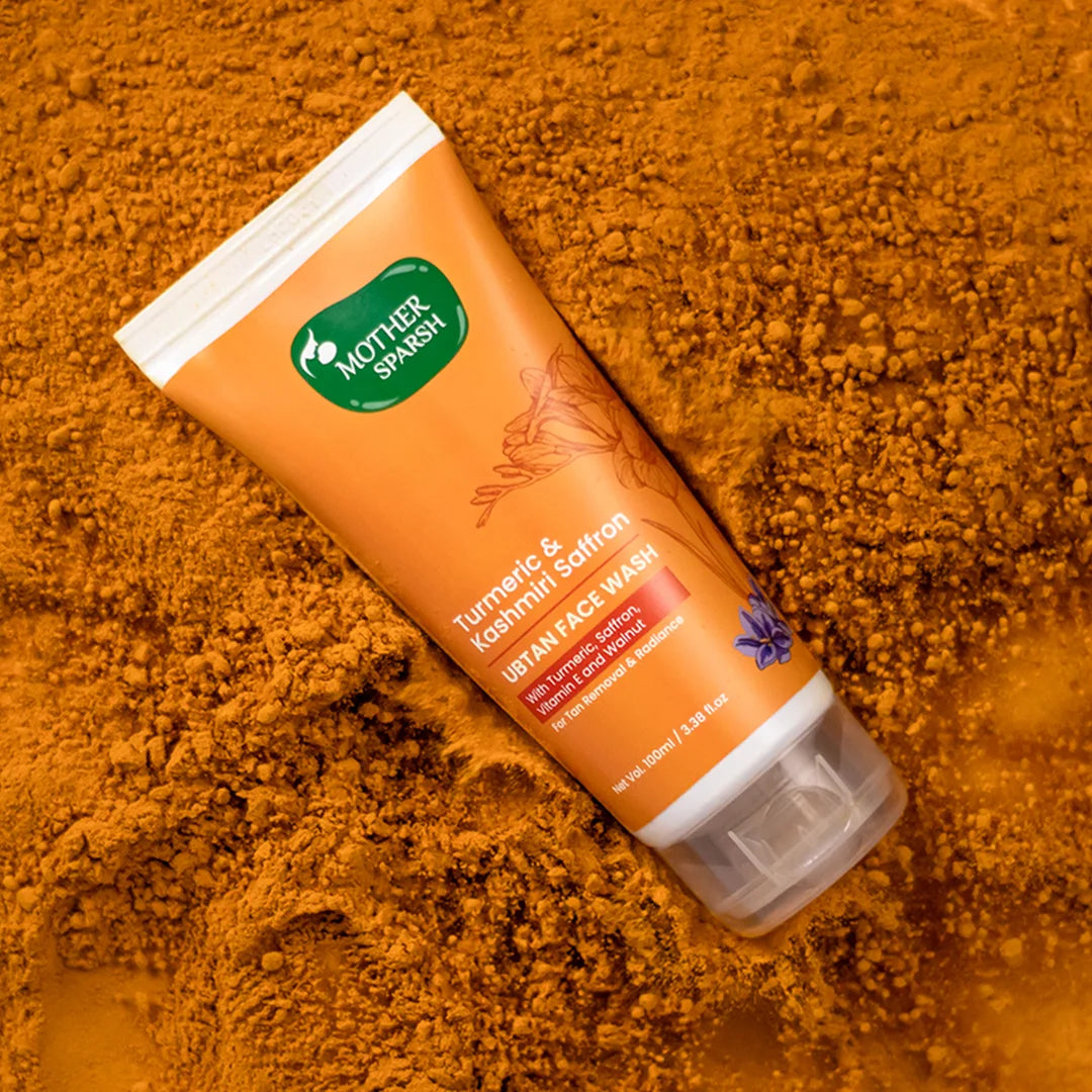 Mother Sparsh Turmeric & Kashmiri Saffron Ubtan Face Wash - 100ml - Laadlee