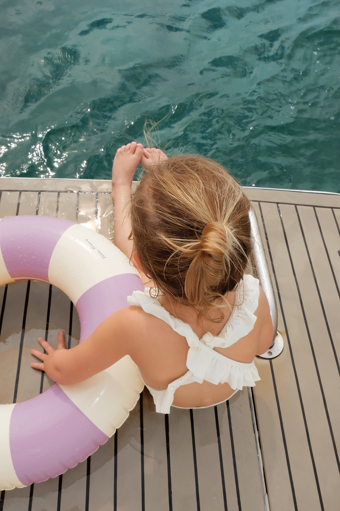 Petites Pommes 90cm Sally Swim Ring Violet - Laadlee