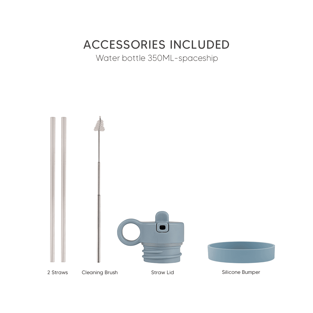 Citron Stainless Steel Water Bottle 250ml - Spaceship - Laadlee