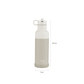Citron Stainless Steel Water Bottle 500ml - Olive Green - Laadlee