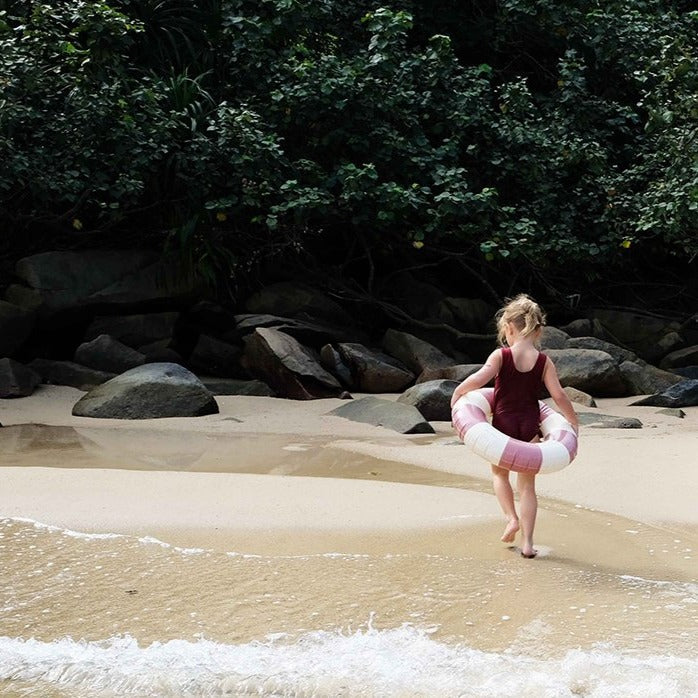 Petites Pommes 60cm Anna Swim Ring Dark Rose - Laadlee