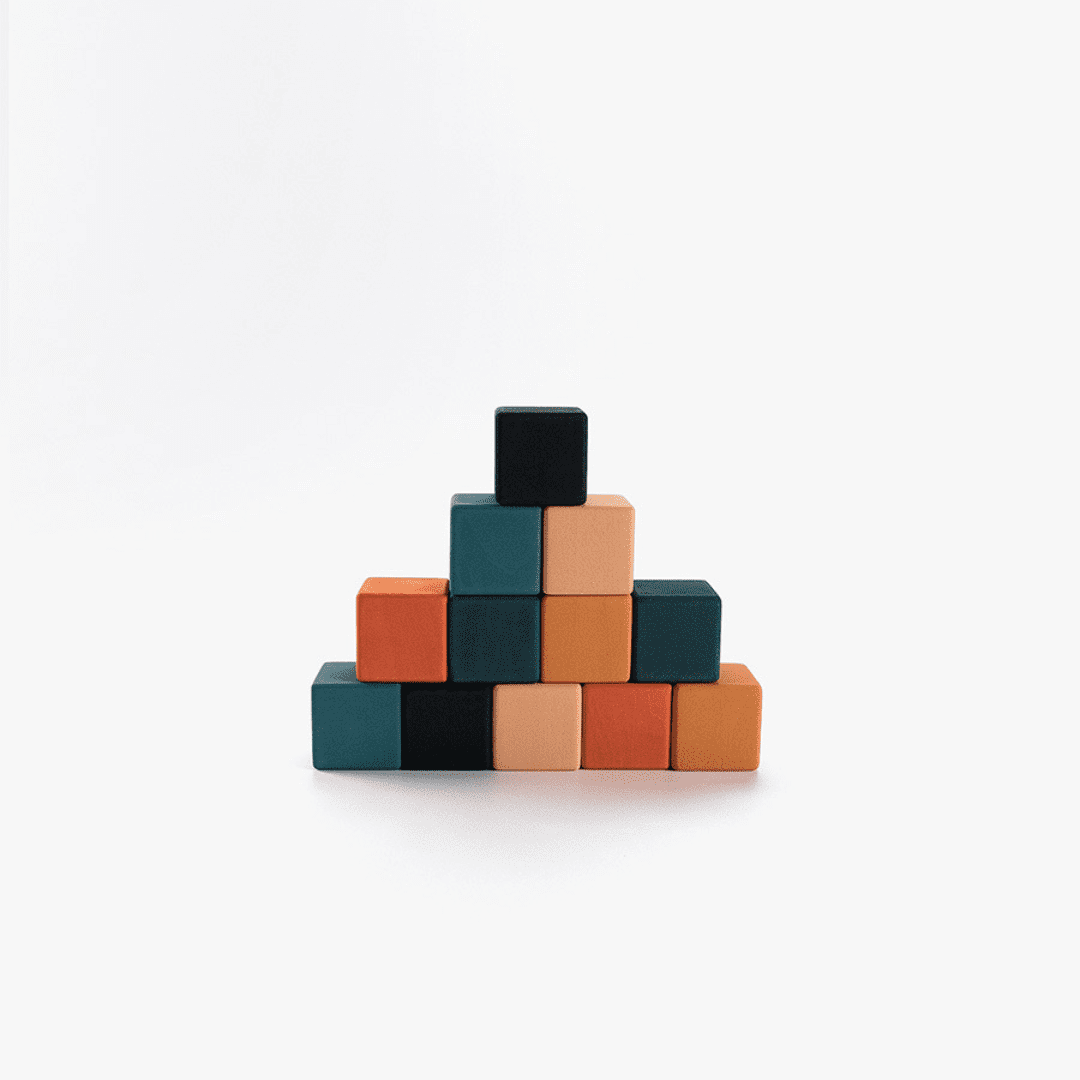 SABO Concept - Wooden Blocks Mini Set 12-pc - Tropics - Laadlee