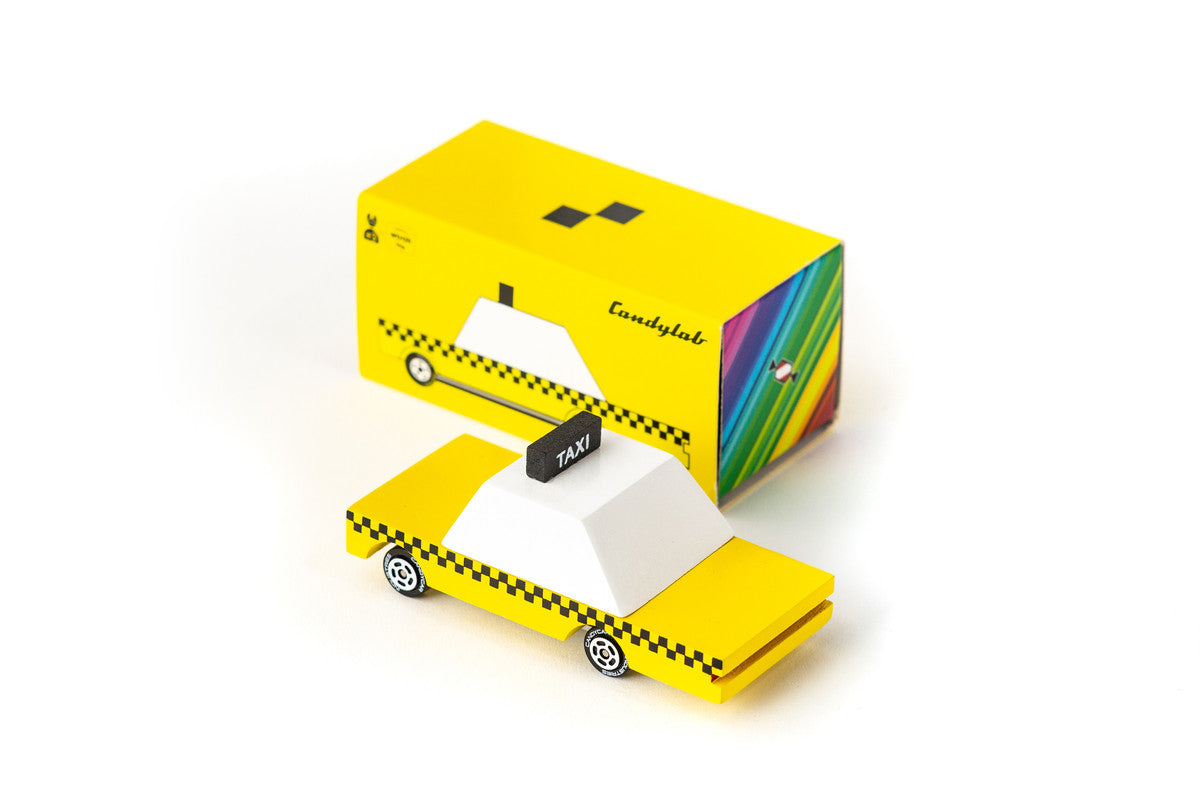 Candylab Candycar -Yellow Taxi - Laadlee