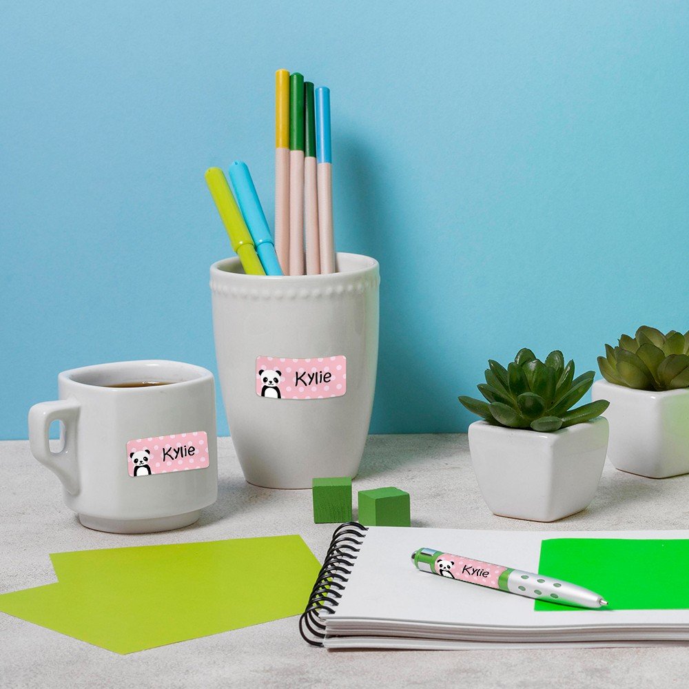 My Nametags Stickers - Panda (Pack of 56) - Laadlee