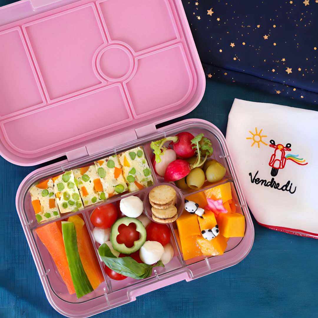 Yumbox Original 6 Compartment Paris Lunch Box - Fifi Pink - Laadlee
