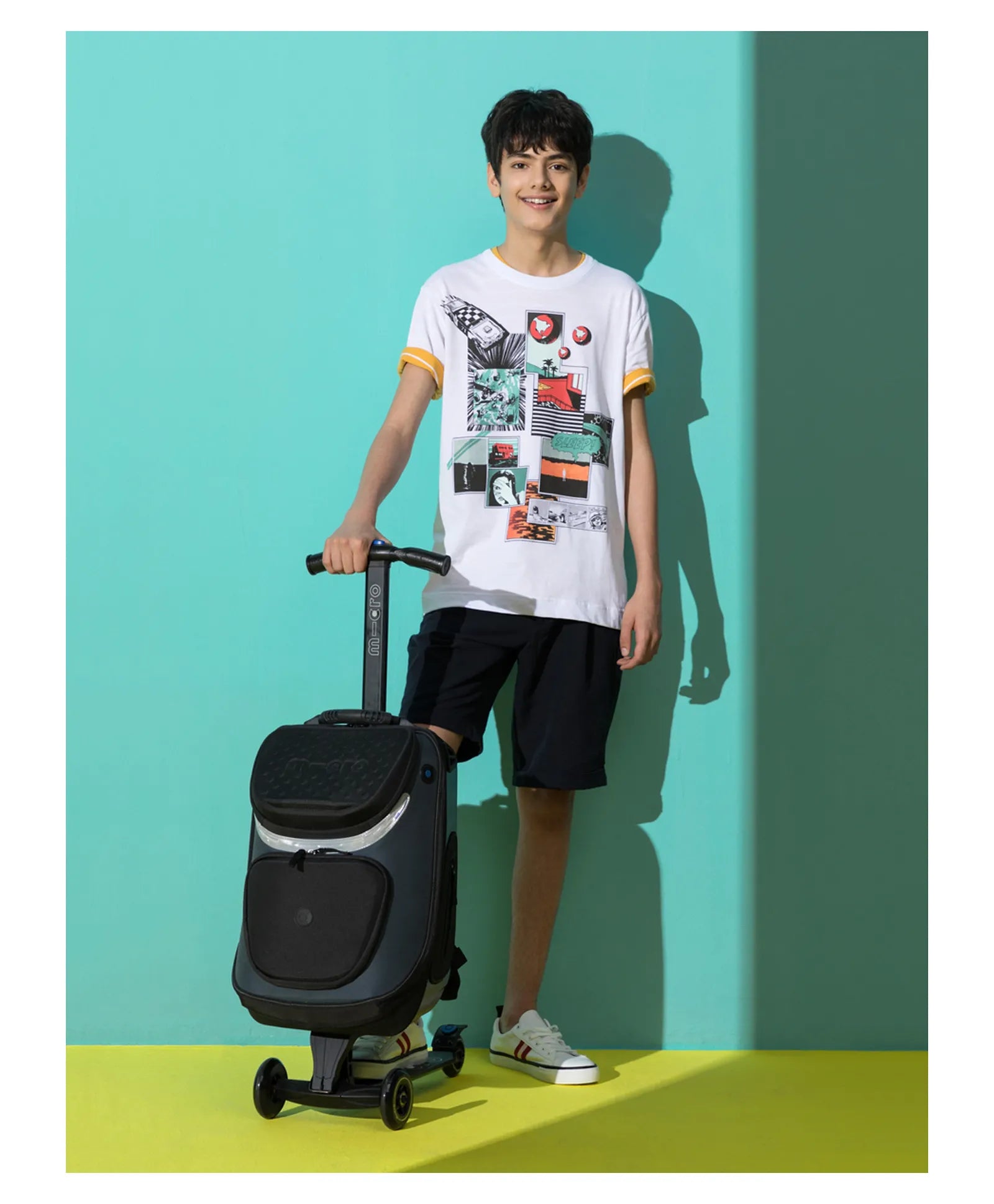 Micro Kickpack Scooter - Black - Laadlee