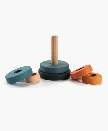 SABO Concept - Wooden Toy Ring Stacker Mini - Tropics - Laadlee