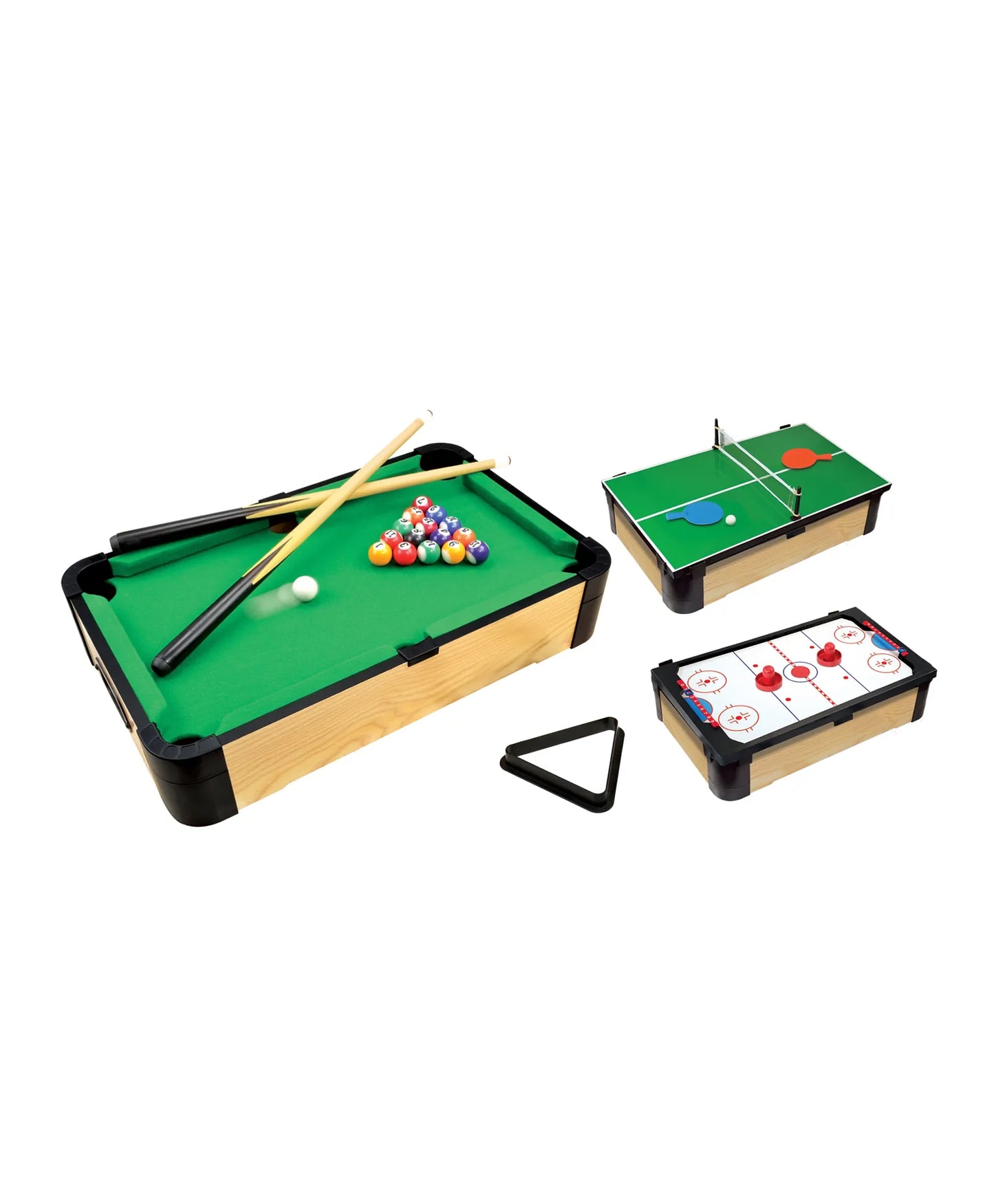 Ambassador - Triple-Play Tabletop Pool - 20" (50cm) - Laadlee