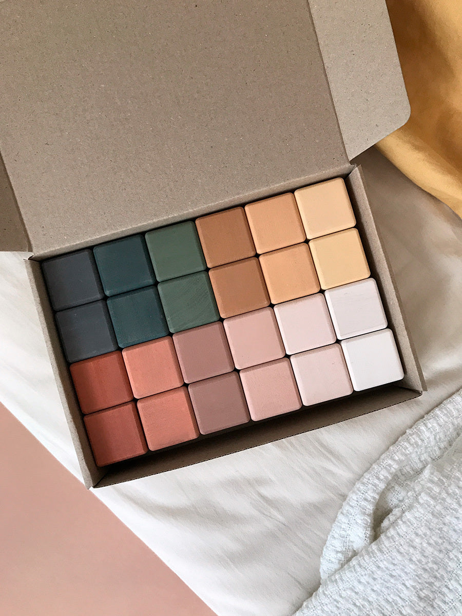 SABO Concept - Wooden Blocks Set 24-pc - Green - Laadlee