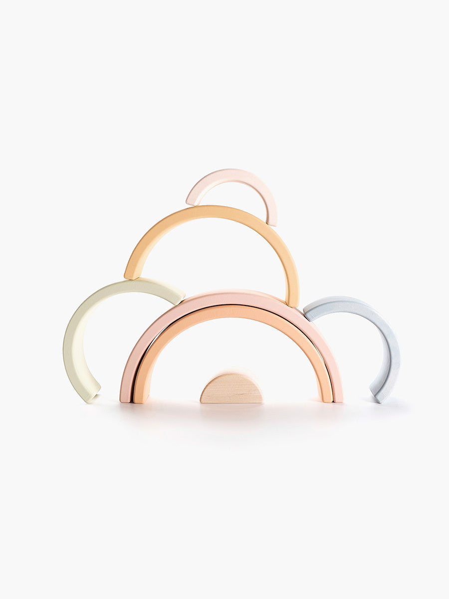 SABO Concept - Wooden Rainbow Toy - Pastel - Laadlee