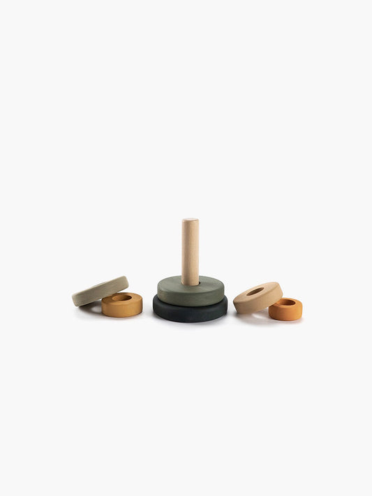 SABO Concept - Wooden Toy Ring Stacker Mini - Jungle - Laadlee