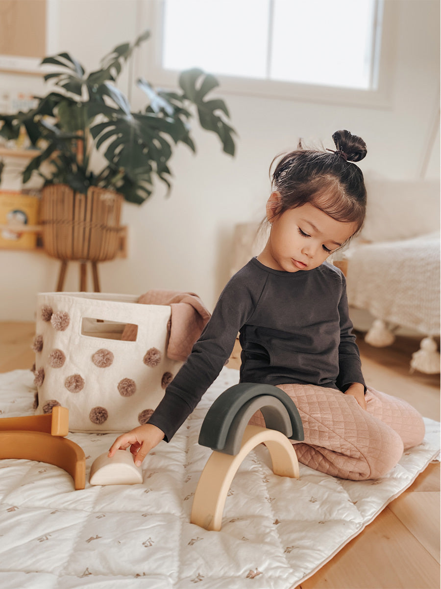 SABO Concept - Wooden Rainbow Toy - Mustard - Laadlee