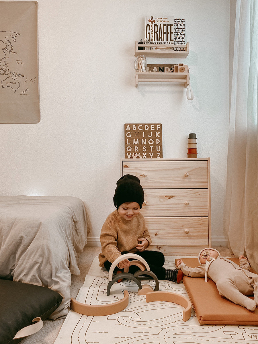 SABO Concept - Wooden Rainbow Toy - Mustard - Laadlee