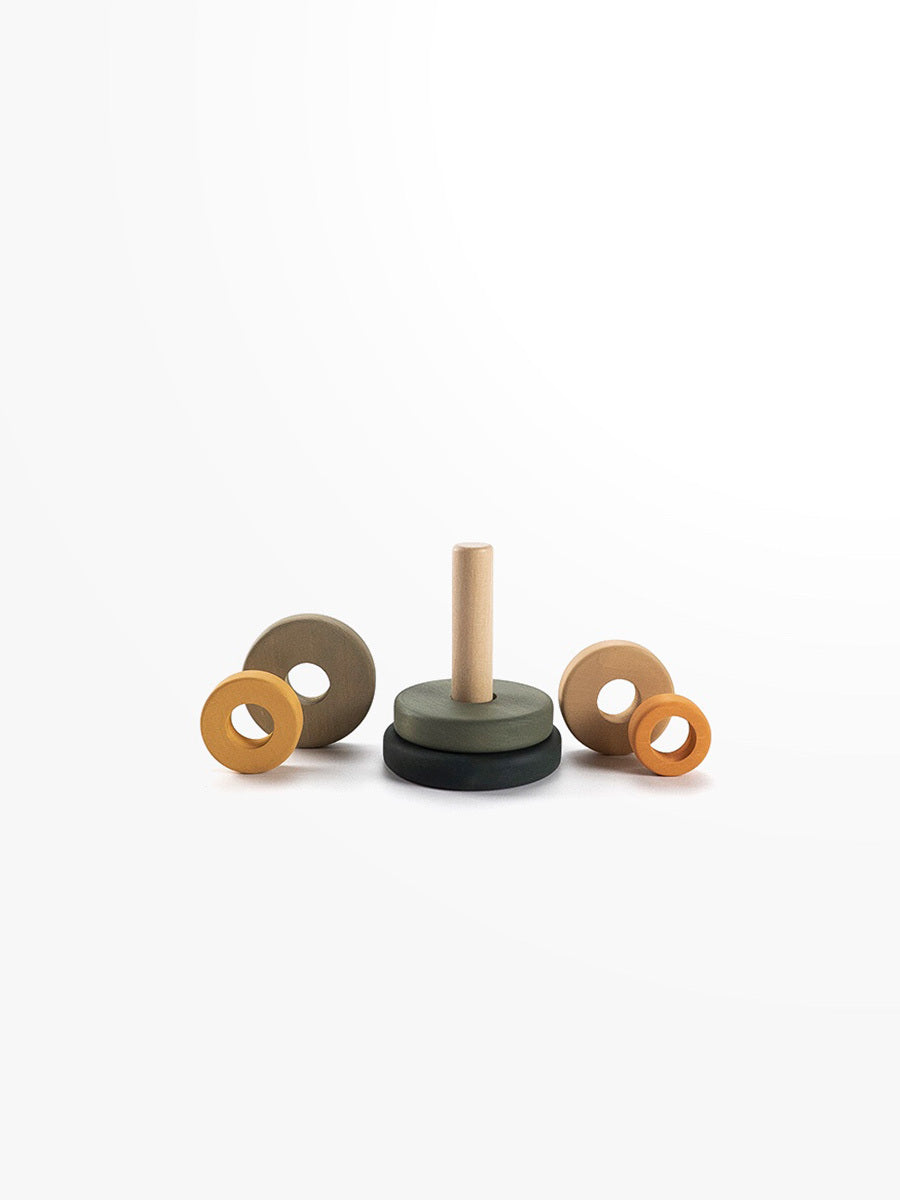 SABO Concept - Wooden Toy Ring Stacker Mini - Jungle - Laadlee