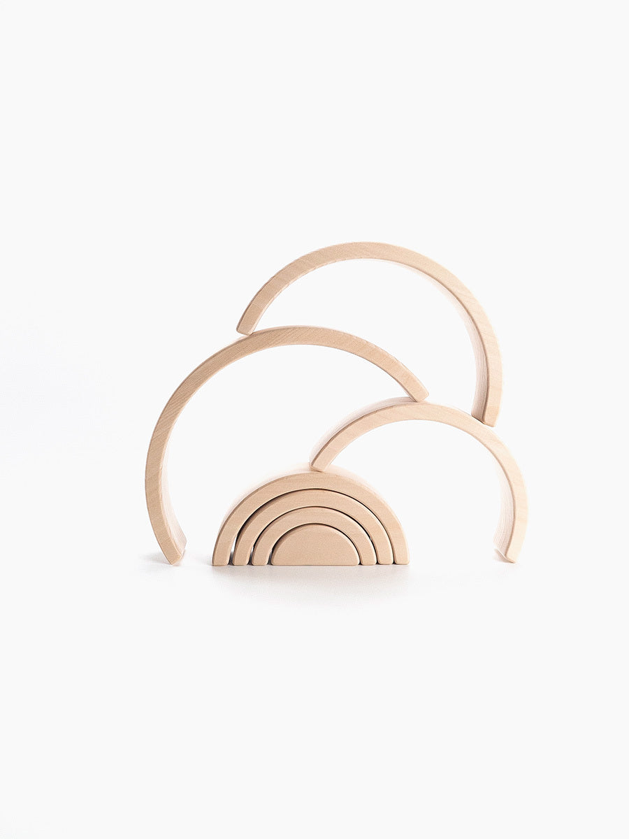 SABO Concept - Wooden Rainbow Toy - Natural - Laadlee