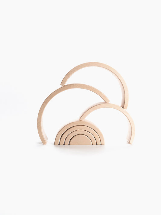 SABO Concept - Wooden Rainbow Toy - Natural - Laadlee