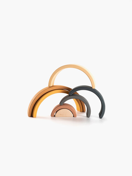 SABO Concept - Wooden Rainbow Toy - Mustard - Laadlee