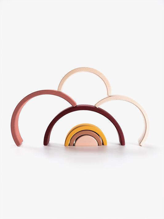 SABO Concept - Wooden Rainbow Toy - Marsala - Laadlee