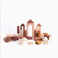 SABO Concept - Wooden Castle Building Blocks Set - Light Pink - Laadlee